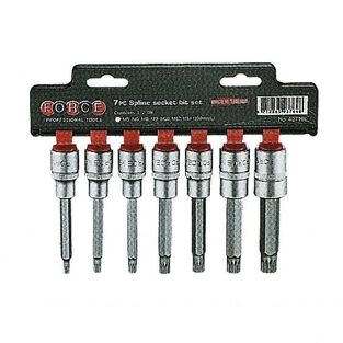 Σετ 7 Καρυδάκια Allen 1/2" Πολύσφηνα Μακριά M5-M14 FORCE 40716 L