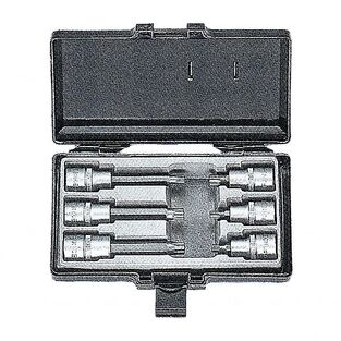 Σετ 6 Καρυδάκια Allen 1/2" Πολύσφηνα Κοντά & Μακριά M6-M12 FORCE 4061