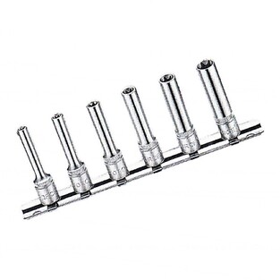 Σετ 6 Καρυδάκια 1/4" Torx Θηλυκά Μακριά E4-E10 FORCE 2062