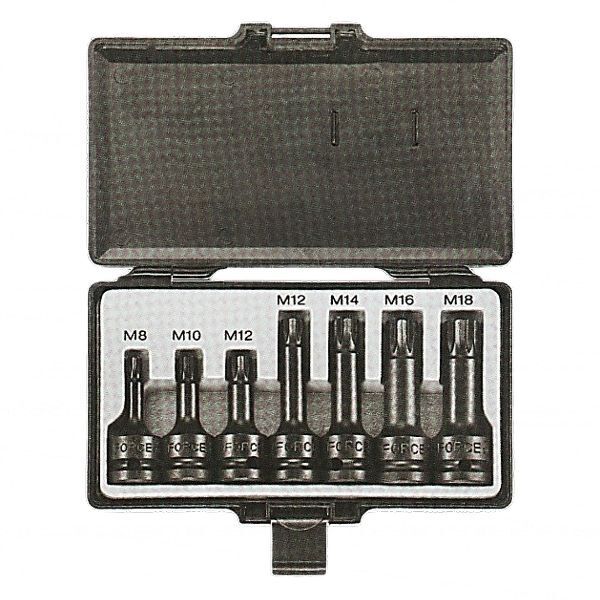 Σετ 7 Καρυδάκια Allen Αέρος 1/2" Πολύσφηνα M8-M16 FORCE 40713
