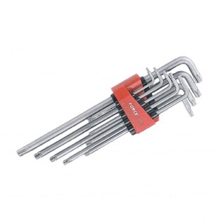 Σετ 9 Allen Torx Extra Long με Τρύπα T10H-T50H FORCE 5098 XLT
