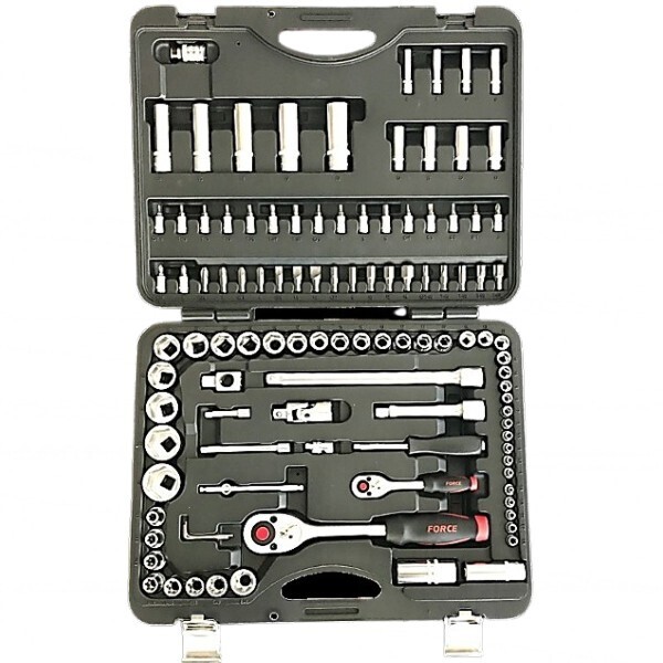 Κασετίνα 108 Τεμαχίων με Καρυδάκια 1/4-1/2" Πολύγωνα 4-14mm & 10-32mm FORCE 41082-5