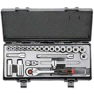 Κασετίνα 24 Τεμάχιων με Καρυδάκια 3/8" Spline 6-22mm FORCE 3251 Q