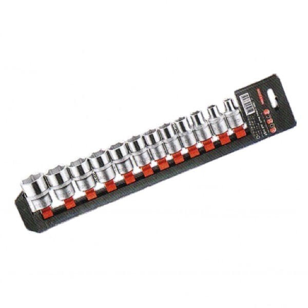 Σετ 12 Καρυδάκια 1/2" Εξάγωνα σε Ίντσες 5/16-1" FORCE 4127