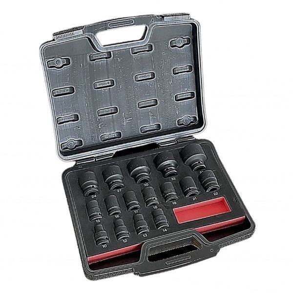 Σετ 16 Καρυδάκια Αέρος 1/2" Εξάγωνα 10-36mm FORCE 4166