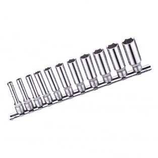 Σετ 11 Καρυδάκια 1/4" Εξάγωνα Μακριά 4-14mm FORCE 21115