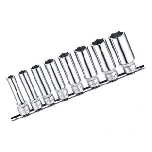 Σετ 8 Καρυδάκια 3/8" Εξάγωνα Μακριά 8-19mm FORCE 3082