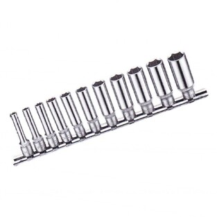 Σετ 11 Καρυδάκια 1/4" Πολύγωνα Μακριά 4-14mm FORCE 21115-9