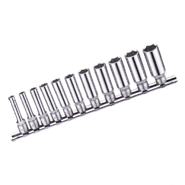 Σετ 11 Καρυδάκια 1/4" Πολύγωνα Μακριά 4-14mm FORCE 21115-9