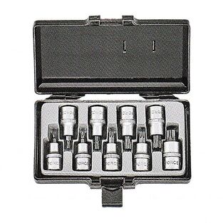 Σετ 9 Καρυδάκια Allen 1/2" Torx T20-T60 FORCE 4102