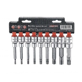 Σετ 9 Καρυδάκια Allen 1/2" Ribe Μακριά M5-M14 FORCE 40915