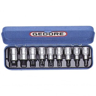Σετ 9 Καρυδάκια Allen 1/2" Πολύσφηνα & με Μύτη Ίσια/Phillips M5-M12 & 12-16mm/PH2-PH3 GEDORE 6150050