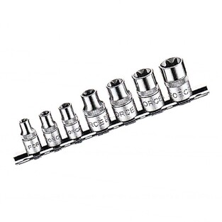 Σετ 7 Καρυδάκια 1/4-3/8" Torx Θηλυκά E6-E16 FORCE 3074