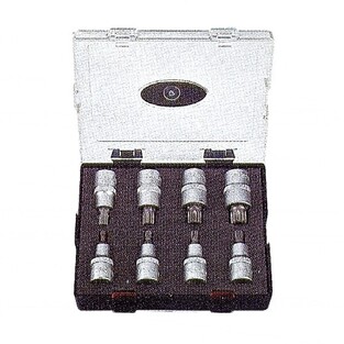 Σετ 8 Καρυδάκια Allen 1/2" Πολύσφηνα M5-M16 FORCE K4086