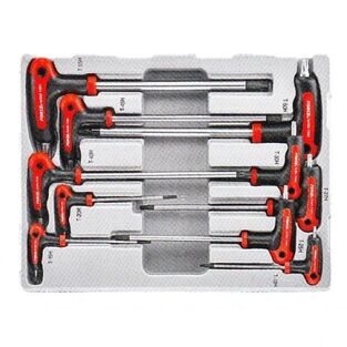 Σετ 10 Allen Ταφ Torx με Τρύπα στο Κοντό Στέλεχος T10-T55 για Εργαλειοφόρο FORCE 51010T